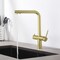 Kibi Circular 2-in-1 Water Filter Kitchen Pull Out Faucet - Brushed Gold KFF502BG - alternate 8